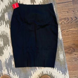 Spanx womens perfect black pencil skirt